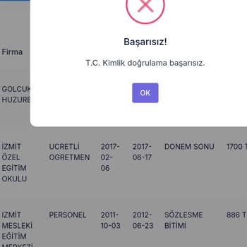 Kocaeli Belde AS Sitesinde Kimlik Doğrulama Sorunu Nedeniyle Başvuru Yapamıyorum