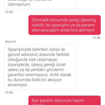 Yemeksepeti Siparişim Teslim Edilmedi Para İadesi Yapılmıyor