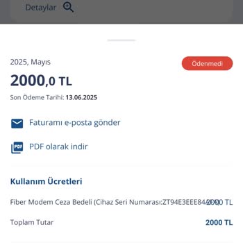 Modem İadesine Rağmen Haksız Fatura Ve Çözülmeyen Takip Numarası Sorunu