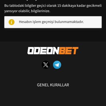 Odeonbet Yeni Üyelikte Bonus Vermedi