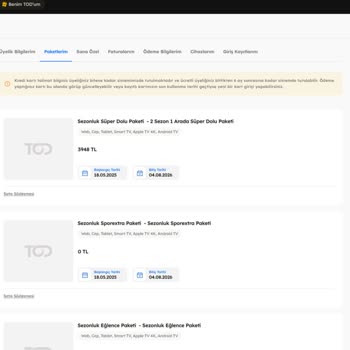 Tod TV Üyeliğinde Cihazlar Arası Erişim Sorunu