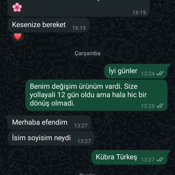 Ürün Değişiminde İletişimsizlik Ve Teslimat Sorunu Yaşadım