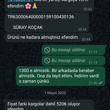 Ürün Değişiminde İletişimsizlik Ve Teslimat Sorunu Yaşadım