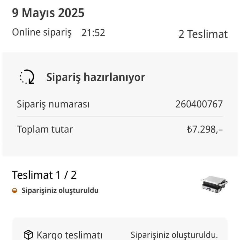 Satın Aldığım Tost Makinesi Teslim Edilmiyor, Müşteri Hizmetleri Yanıt Vermiyor