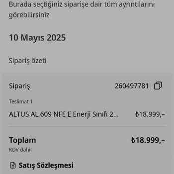 Siparişim İptal Edildi Bilgi Verilmedi