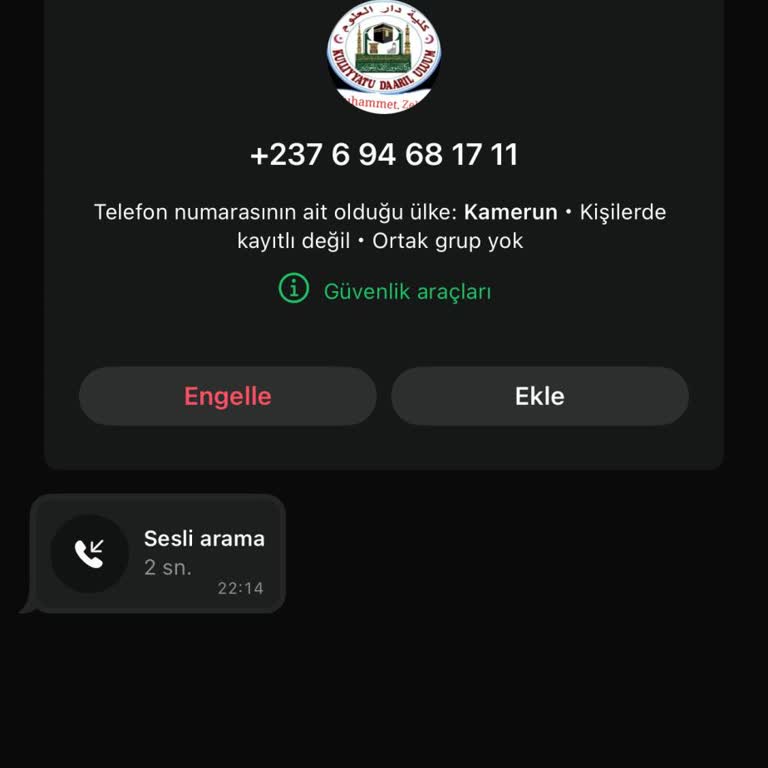 Bilinmeyen Yabancı Numaradan Gelen Arama İle Kişisel Bilgilerim Tehlikede