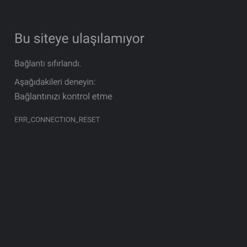 Mobil Veri İle TR Link Sayfasına Erişim Sorunu