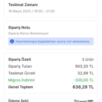 Migros Sanal Markette Geciken Teslimat Ve Mağduriyet Yaşadım