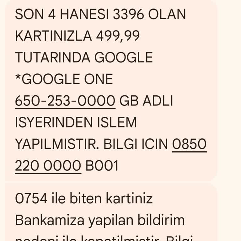 Google One İzinsiz Üyelik Ve Para Çekimi Mağduriyeti