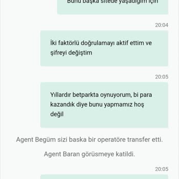 Kazancım Başkasının Hesabında Kayboldu Betpark Mağduriyeti