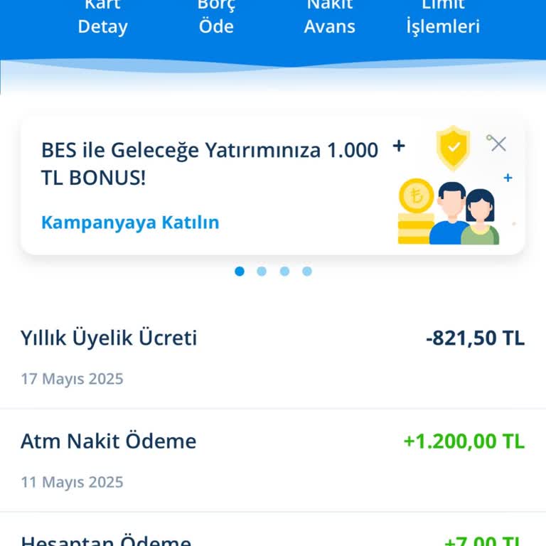 Yıllık Kart Aidatı İadesi Bekliyorum, Memnuniyetim Riske Girdi