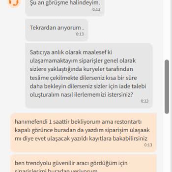 Siparişim İptal Edildi, Müşteri Hizmetleri Destek Olmadı
