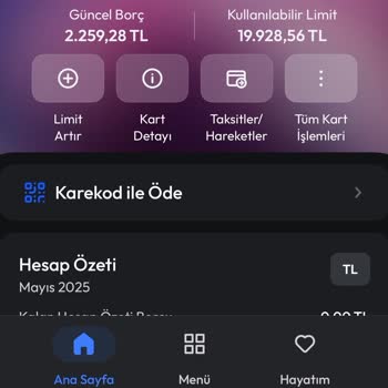 Nakit Avans İşlemi Sonrası Kart Limitlerimde Hatalı Azalma Ve Borç Görülmesi