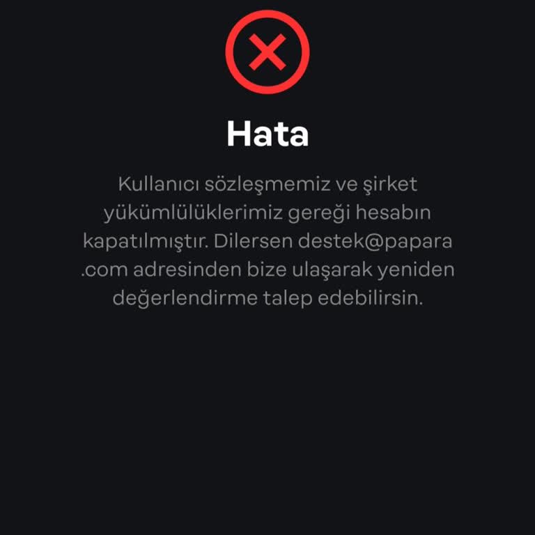 Hesabım Onay Sonrası Kapatıldı, Mağduriyetimin Giderilmesini İstiyorum