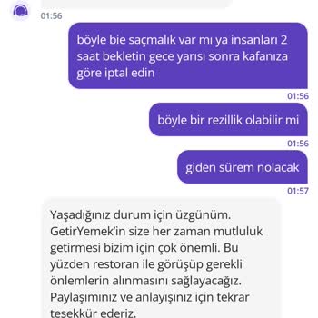 Gece Siparişi İptali Ve Yetersiz Müşteri Hizmeti Nedeniyle Mağduriyet