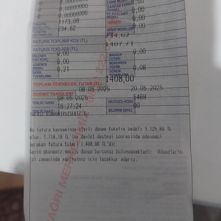 Kombi Az Kullanılmasına Rağmen Yüksek Fatura Şikayeti
