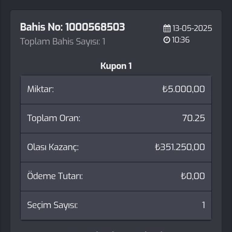 Kazandığım Bahis Ödemesi Yapılmıyor