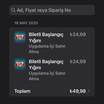 101 Okey Plus Aynı İşlem İçin İki Kez Ücret Kesilmesi Ve Para İadesi Sorunu
