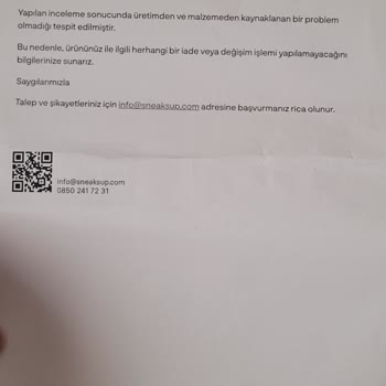 Garanti Süresi İçindeki Ayakkabımın Kusuru Red Edildi, Mağduriyetimin Giderilmesini İstiyorum