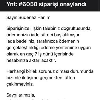 İptal Talebim Gerçekleştirilmedi, Param İade Edilmedi