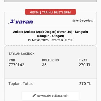 Varan Turizm Otobüs Gecikmesi Nedeniyle Yaşanan Mağduriyet