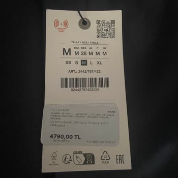 Zara Online Satışta Etiket Ve Satış Fiyatı Farkı