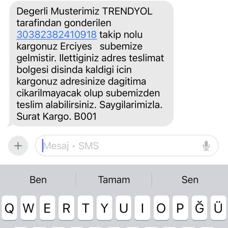Adrese Teslimat Yapılmadığı İçin Mağdur Oldum