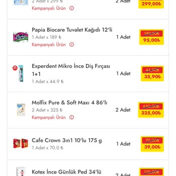 Cepte Şok'tan Sipariş Edilen Bezler Teslim Edilmedi, Yanlış Para İadesi Yapıldı