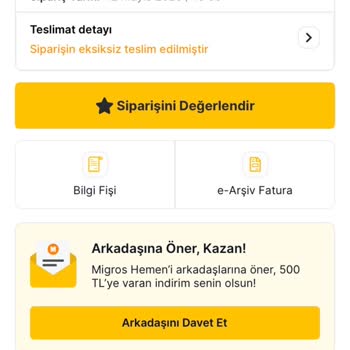 Aldığım Ürün Erimiş Ve Tekrar Donmuş Çıktı, Migros'tan Açıklama Bekliyorum