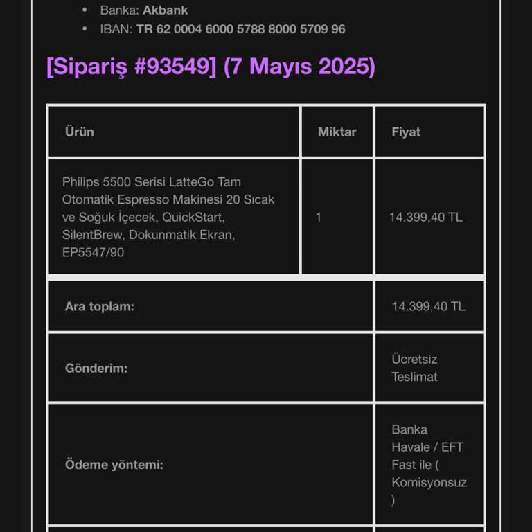 Kahve Makinesi Siparişim Sonrası Ek Ödeme Talebi Ve Teslimat Sorunu Yaşadım