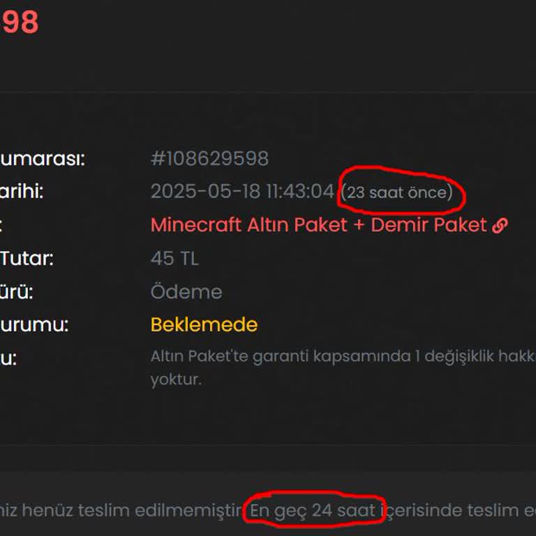 Crispium Satın Aldığım Minecraft Paketleri Teslim Edilmedi, Destek Yanıt Vermiyor