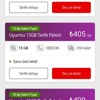 Uygun Fiyatlı Ve Bol GB'li Tarife Bulamıyorum