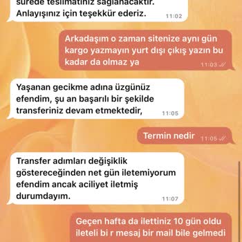 Siparişimin Teslimatı Sürekli Erteleniyor Ve Bilgi Alamıyorum