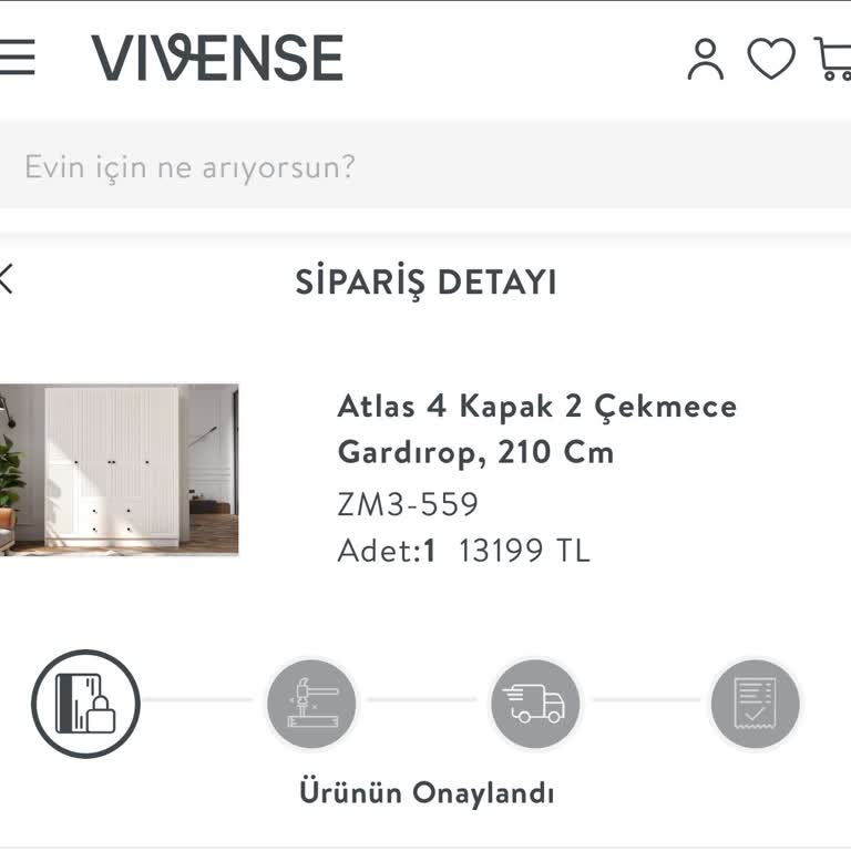 Gardırop Siparişim Günlerdir Onayda Bekliyor, Teslimat Yapılmadı