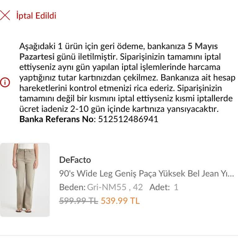 Ürün İptali Sonrası Para İadesi Gecikti, Müşteri Hizmetleri Yetersiz Kaldı