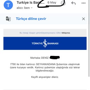 Bir Aydır Teslim Edilmeyen Banka Kartıma Bilgi Verilmiyor