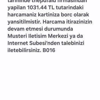 Haksız Para Çekimi Ve Kart Yenileme Sonrası Tekrar Tahsilat