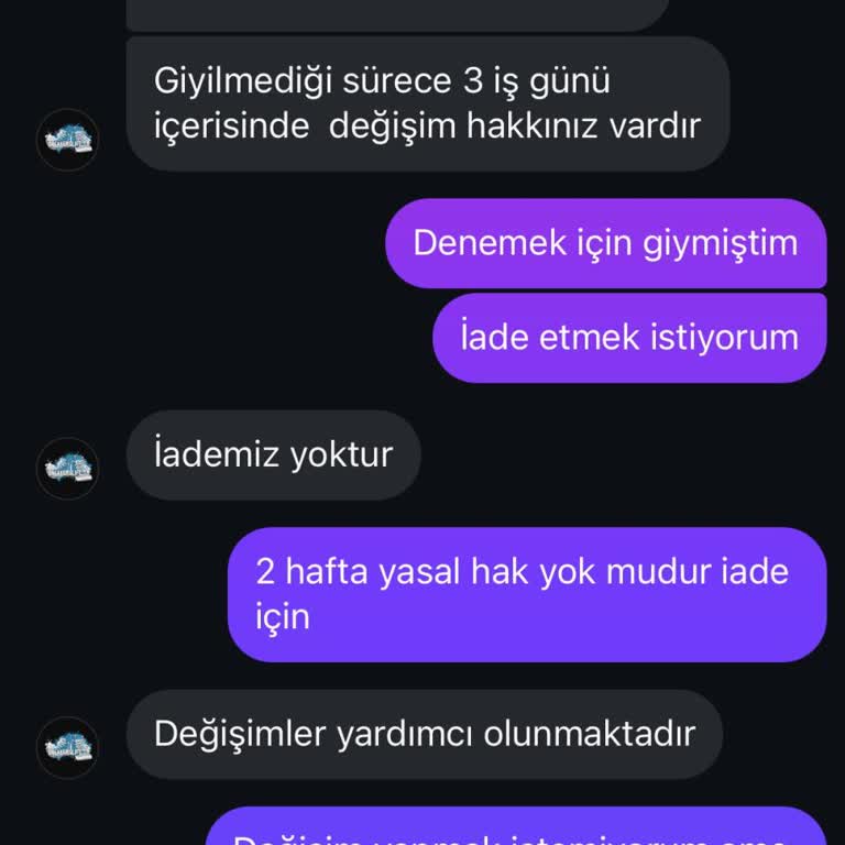 Gelen Ürün Fotoğraftakinden Farklı Ve İade Sorunu Yaşıyorum