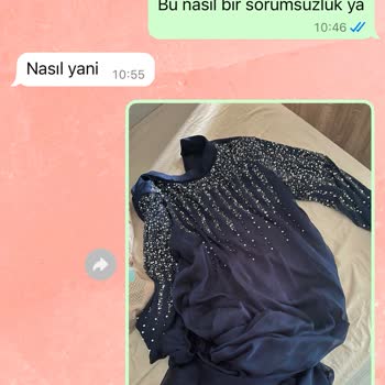 Sipariş Ettiğim Elbise Farklı Renkte Ve İletişim Yok
