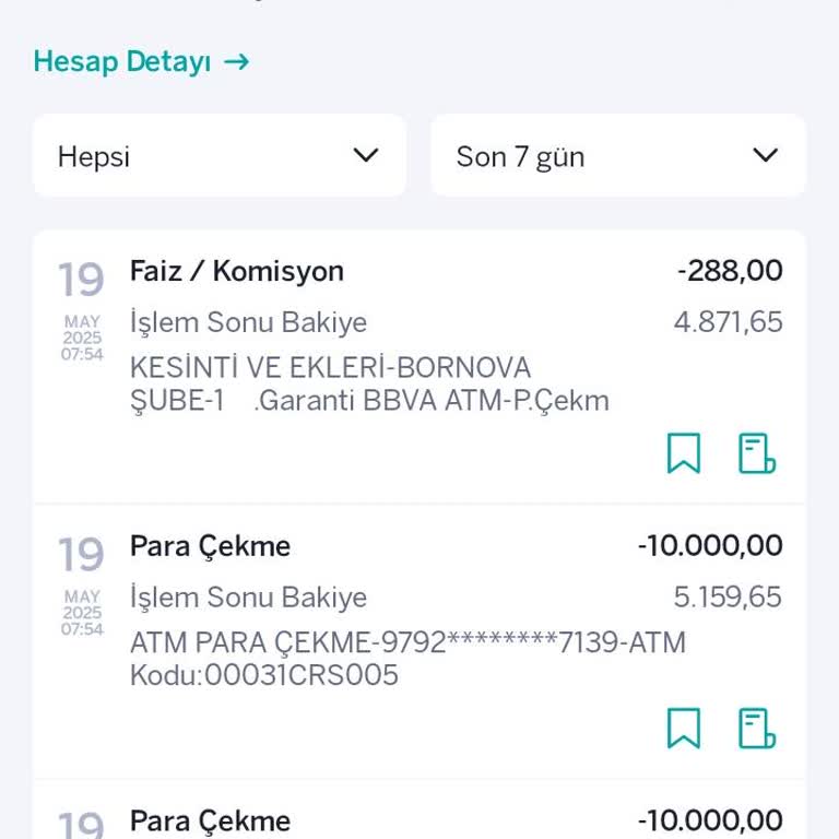 ATM'den Para Çekme İşleminde Yüksek Komisyon Kesintisi