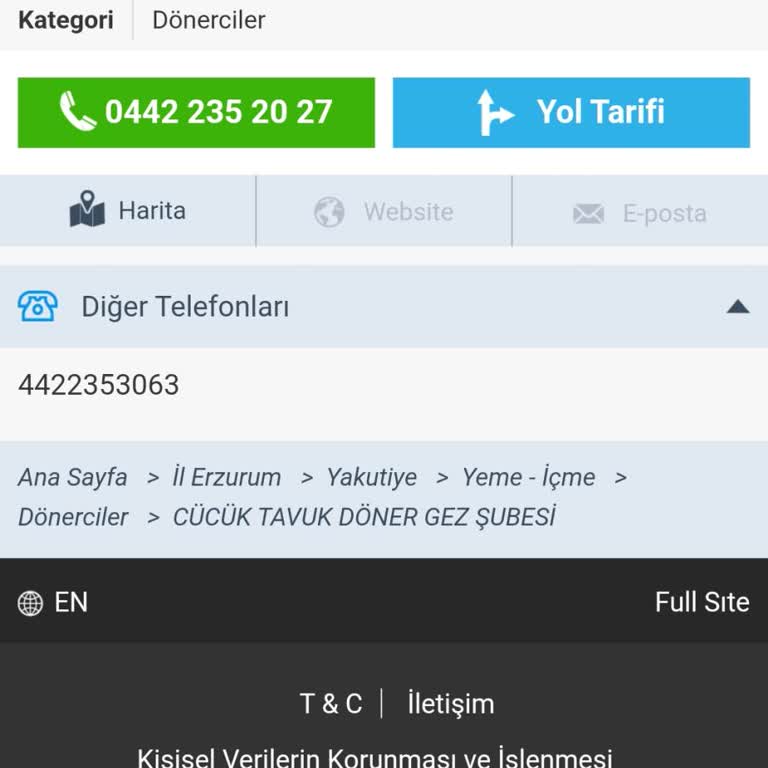 Cücük Fast Food Tavuk Dönerleri Çok Kötü