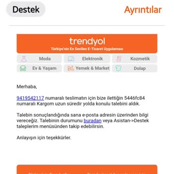 Siparişim Zamanında Teslim Edilmedi, Sorunum Çözülmedi