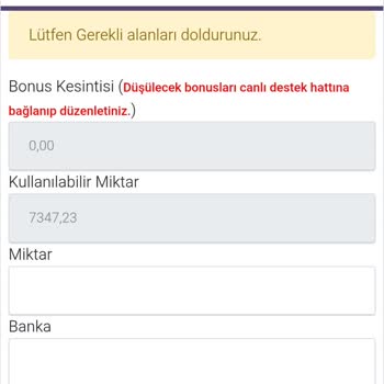 Bonus Kesintisi Ve Çekim Prosedüründe Tutarsızlık