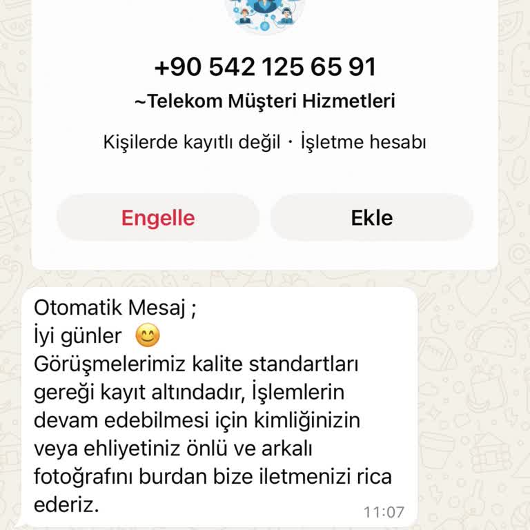 Şüpheli Arama Ve Kişisel Bilgi İstismarı Uyarısı
