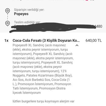 Turşu Alerjime Rağmen Notum Dikkate Alınmadı, Eksik Ve Bayat Ürün Teslimatı