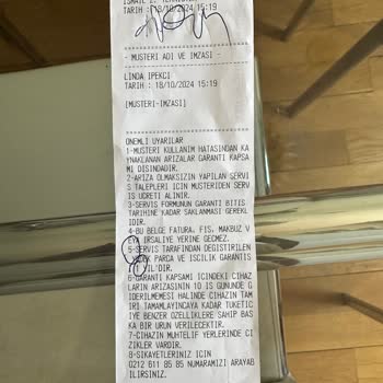 İstanbul Teknik Servis (444 38 08) Garantili Ürün İçin Para İstiyor