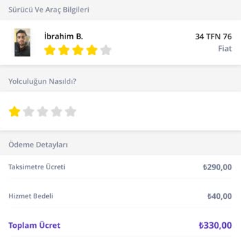 Getir Taksi'de Fiyat Farkı Ve İletişimsizlik Sorunu