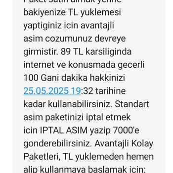 Vodafone Bilgim Dışında Otomatik Tarifeye Geçiş Yapıldı