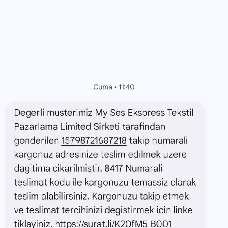 Sürat Kargo: Dağıtıma Çıkmadan 'Teslim Edilemedi' Mesajı