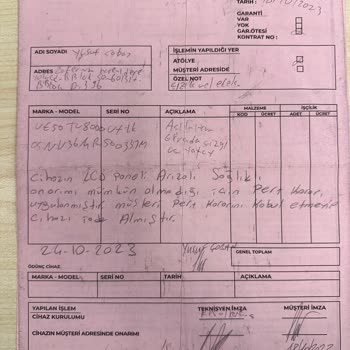 Samsung TV'de Erken Ekran Arızası Ve Yetersiz Pert Bedeli Mağduriyeti